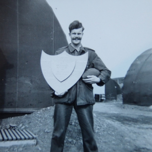 John Odams with the Arctic Shield, 1956