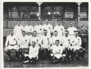 England (v France), 1907. Lambert is standing, back-row, third from left. 