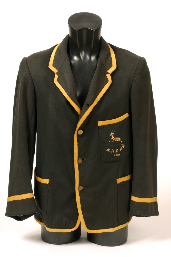 Blazer awarded to Sydney Clarence (Slapie) De Melker, 1906