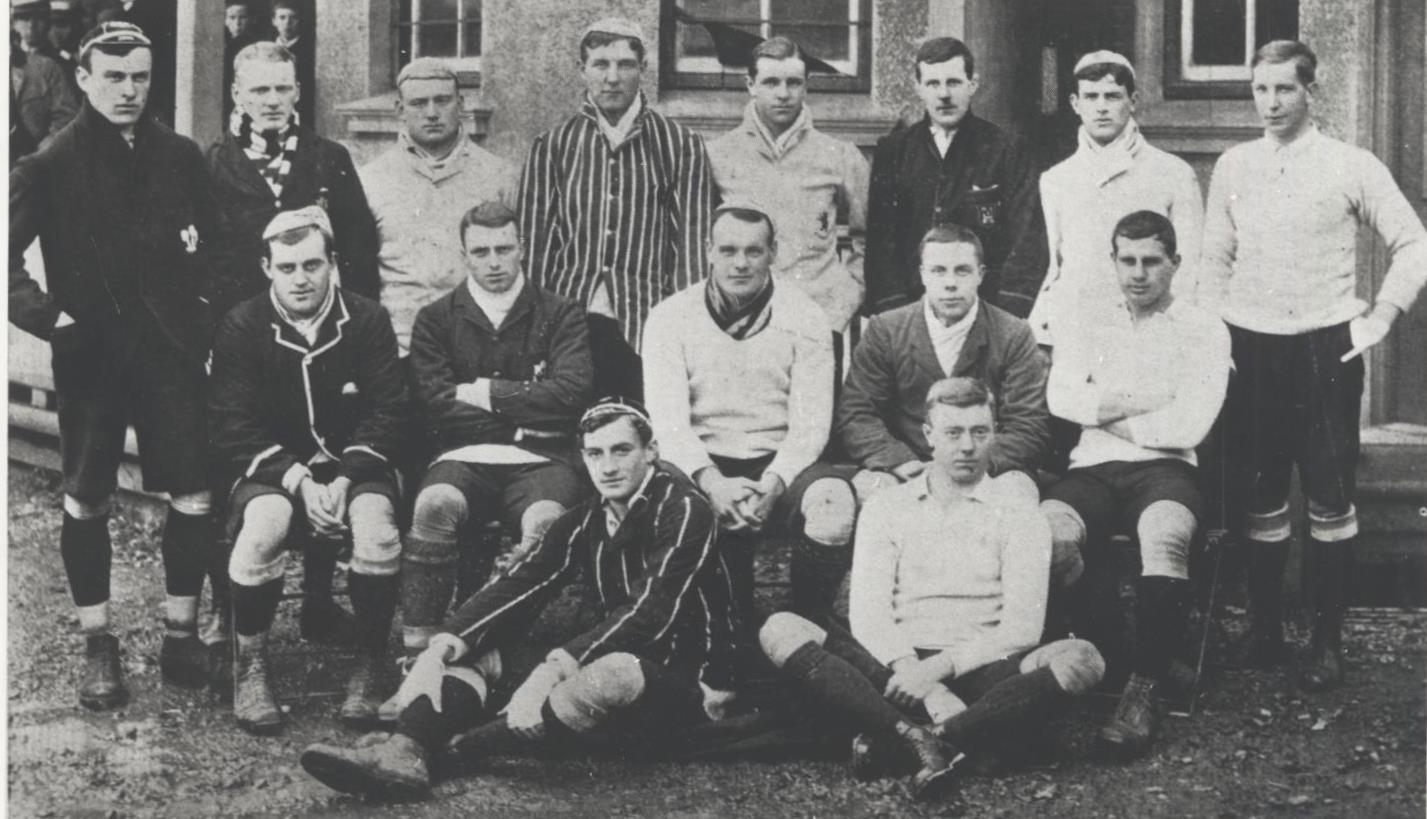 British Isles team, 1903. Louis Greig is 2nd from right in the middle row.